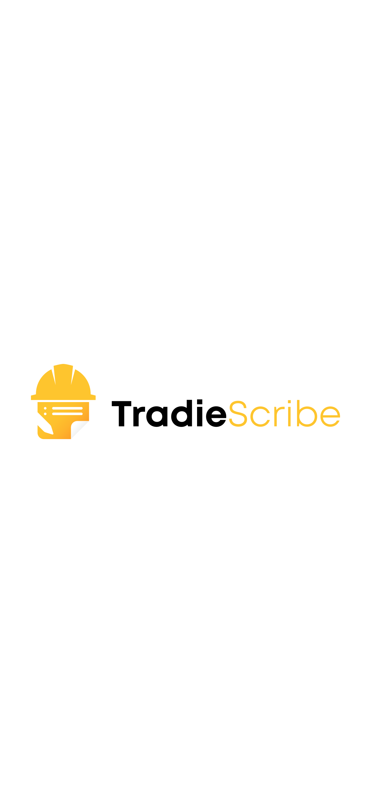 TradieScribe app in action